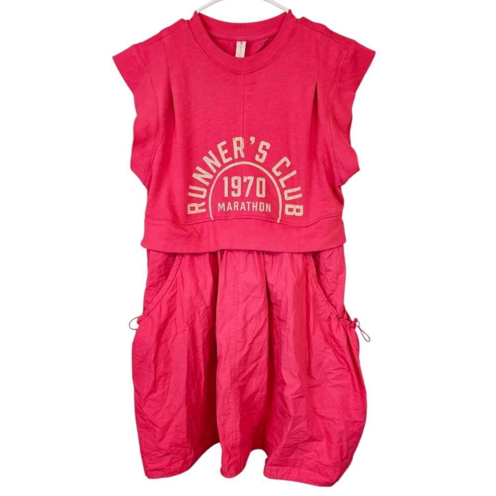Daily Practice By Anthropologie Gardenia Muscle Tank Sweatshirt Bodice Dress